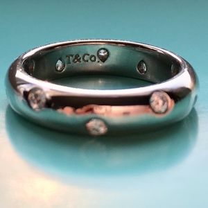 Tiffany & Co. Platinum and Diamond Etoile Ring